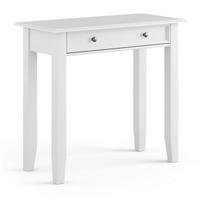 SCHMINKTISCH Belluno Elegante Kiefer weiß (RAL9010) lackiert 93 / 44 / 84cm - Weiß, Holz/Metall (44/93/84cm) - Feldmann-Wohnen