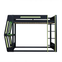 HOCHBETT 120/200 cm Schwarz + Grün - Schwarz/Grün, Holz/Holzwerkstoff