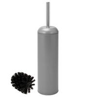 WC-GARNITUR, grau, Edelstahl - Grau, Metall (9/40/9cm) - bremermann