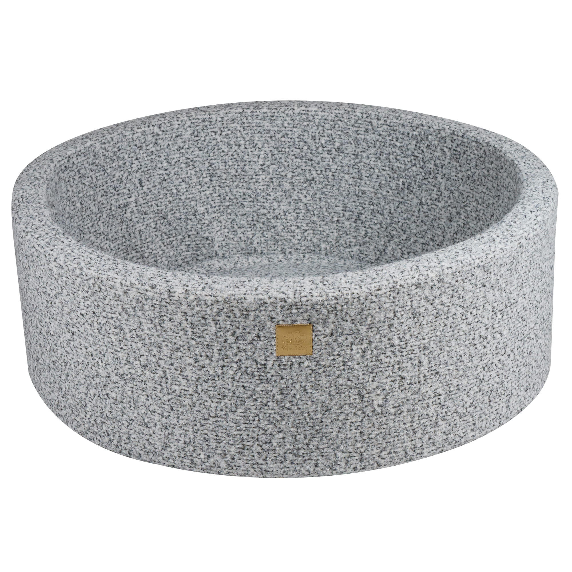 BÄLLEBAD für Kinder, Boucle, Grau Melange - Hellgrau, Textil (90/90/30cm) - MeowBaby