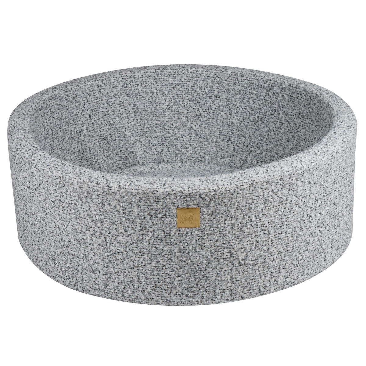 BÄLLEBAD für Kinder, Boucle, Grau Melange - Hellgrau, Textil (90/90/30cm) - MeowBaby