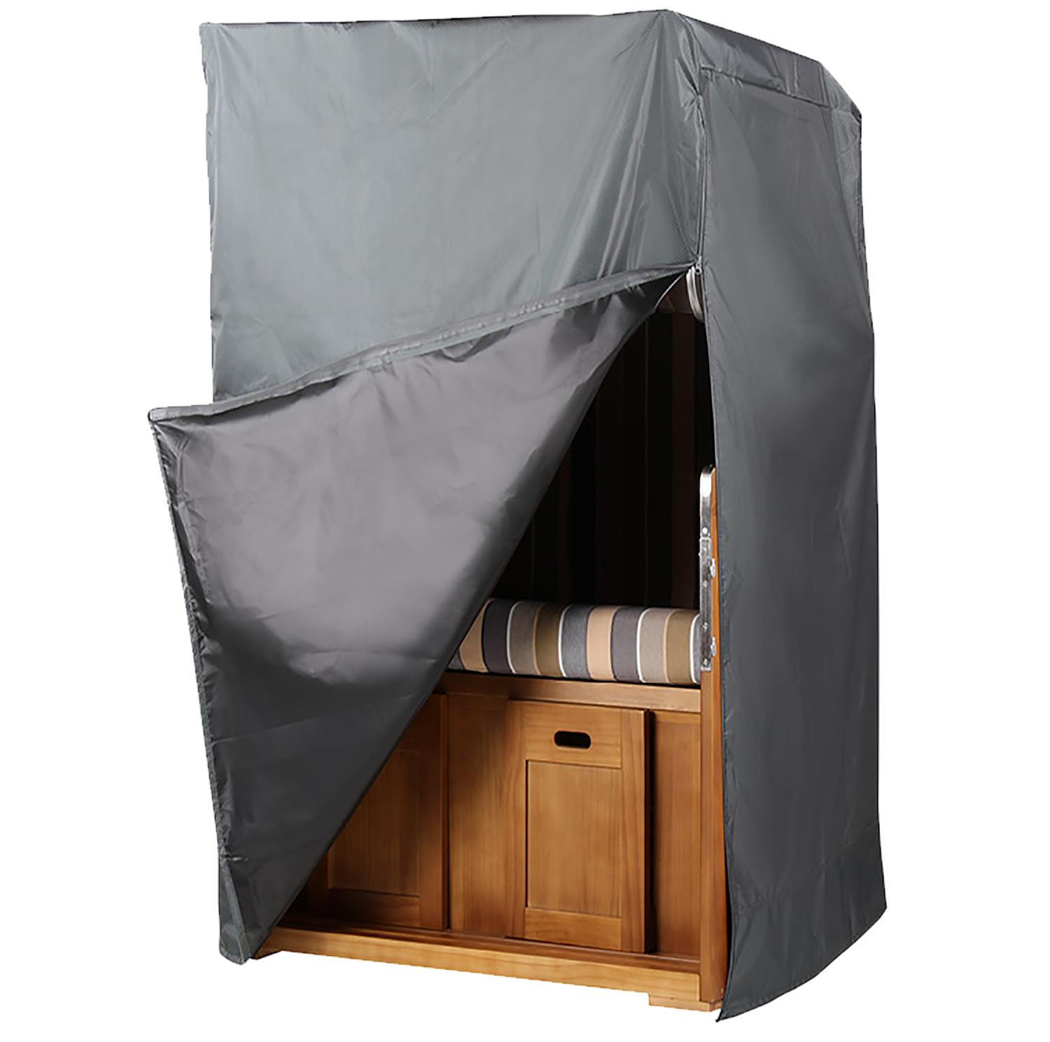 STRANDKORB Schutzhülle Prestige Protect - Größe S - Dunkelgrau, Kunststoff (104/165/85cm) - bene living