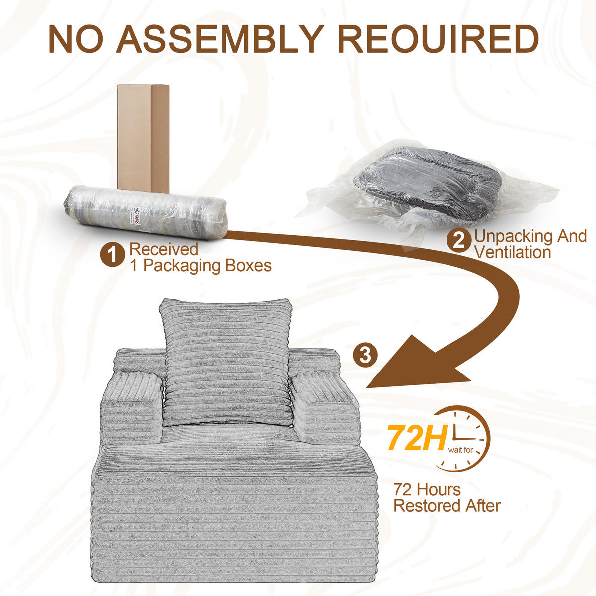 SCHLAFSESSEL DE-34917 Cord mit Schlaffunktion Gelb - Gelb, Textil (81/50/117cm) - ComfortXL