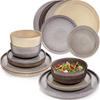 TAFELSERVICE KAIRO - 12 teilig aus Steingut - Multicolor, Keramik (38/34.5/38cm) - Sänger