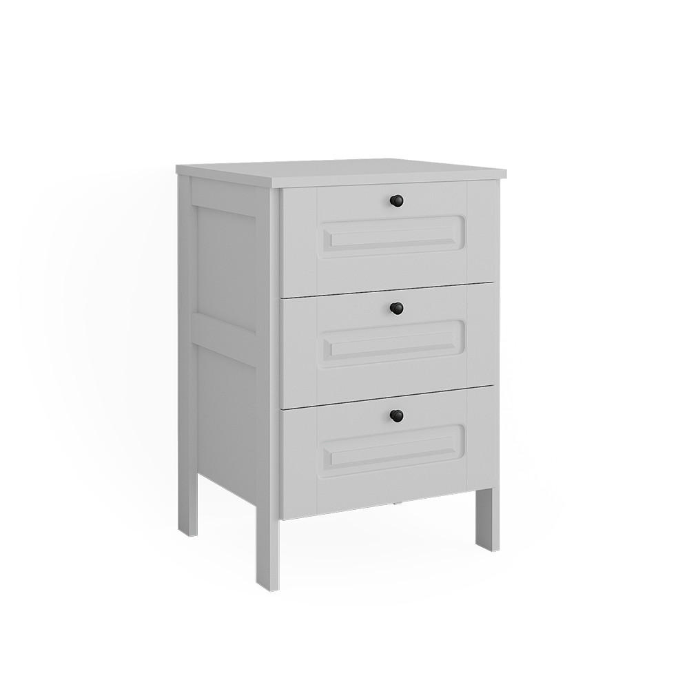 KOMMODE Ajaton Weiß 60 x 88.4 cm - Weiß, Holzwerkstoff (60/88.4/53.4cm) - VitaliSpa
