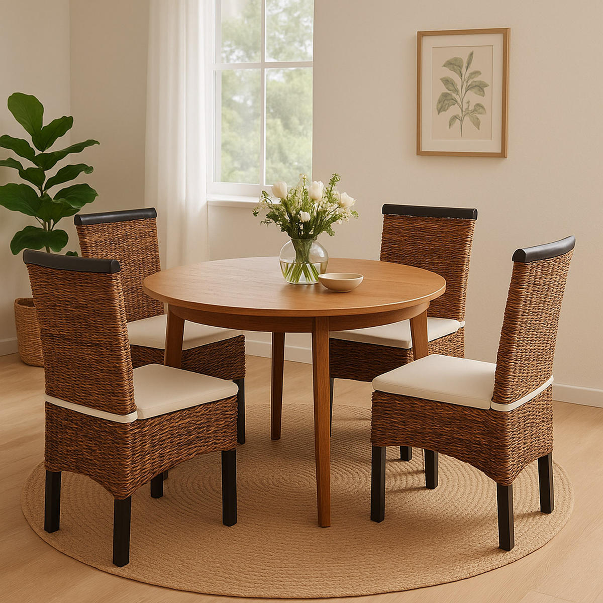 ESSZIMMERSTUHL Braun 2er-Set - Dunkelbraun/Braun, Holz (47/93/43cm) - MCW