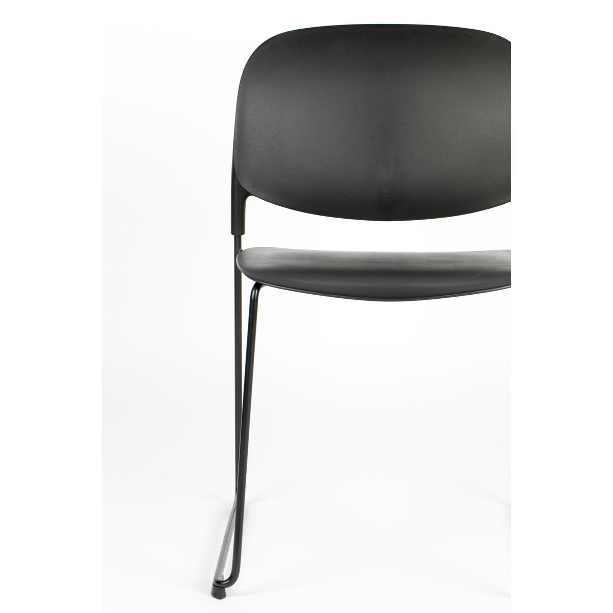 ESSZIMMERSTUHL Stacks Schwarz - 4 er Set - Schwarz, Kunststoff (48.5/80/52.5cm) - Housecraft Living