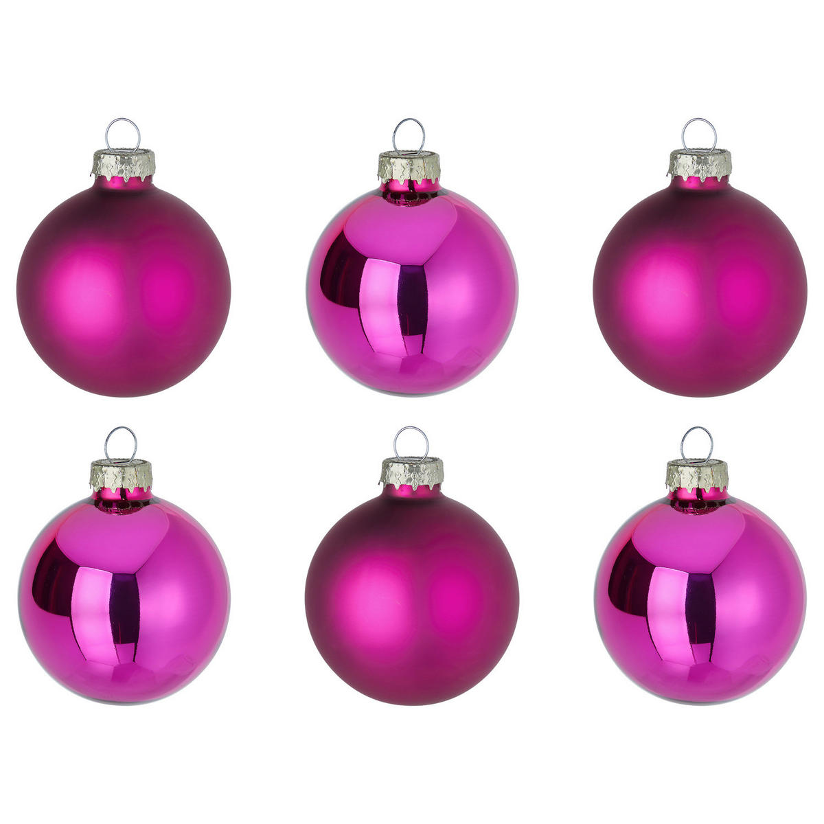 CHRISTBAUMKUGEL (6er-Set) Hang On Kugel Ø8cm - Pink, Glas (8/8/8cm) - Butlers