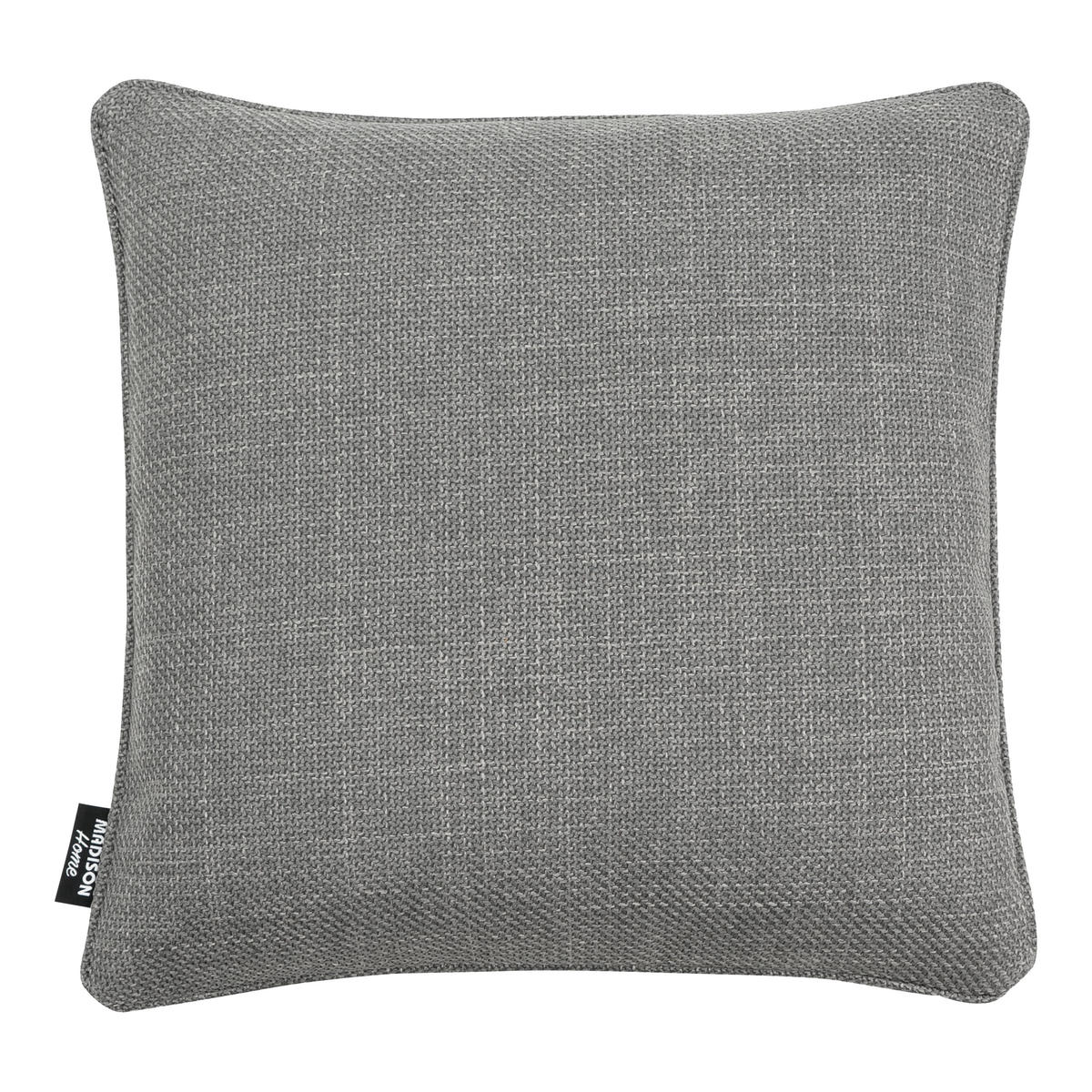 DEKOKISSEN Nola - Grau - 45/45/10 cm - 4er-Set - Grau, Textil (45/45cm) - Madison