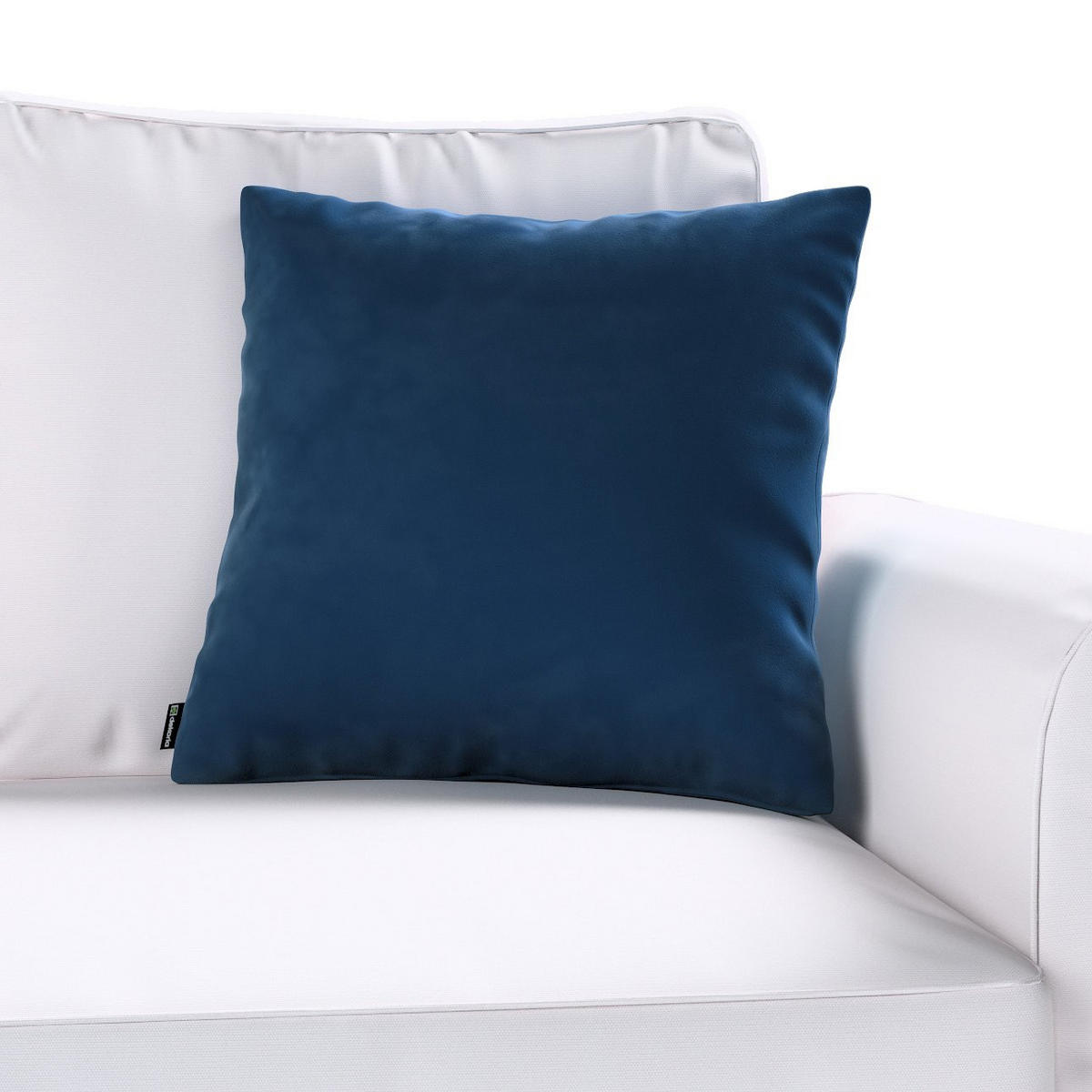 KISSENHÜLLE Velvet dunkelblau, 50x50cm - Blau, Textil (50/50cm) - Dekoria