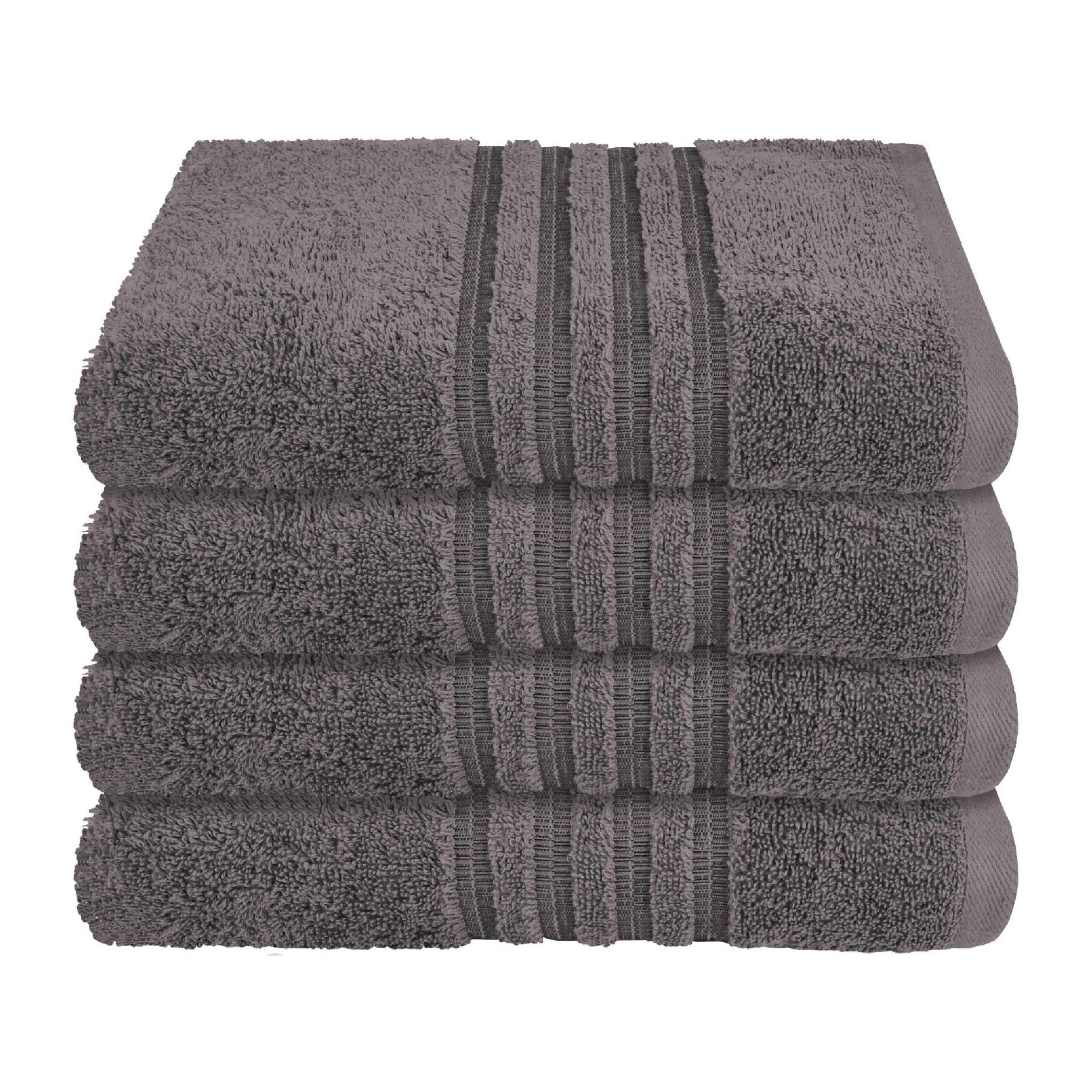 HANDTUCHSET Milano - 4-teilig - 50 x 100 cm - Dunkelgrau - Dunkelgrau, Textil (50/100cm) - SCHIESSER