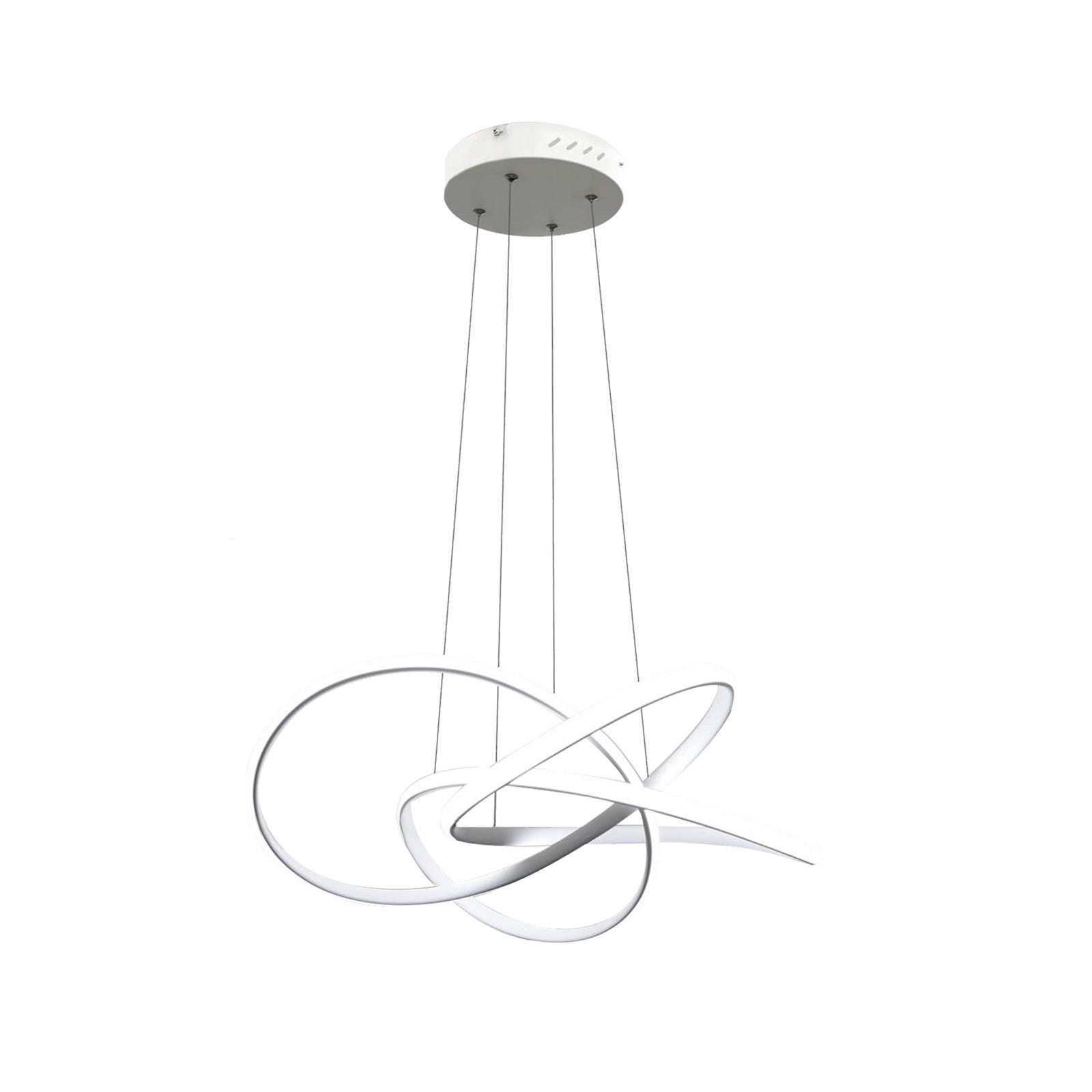 HÄNGELEUCHTE Zephyr 53/53/16 cm - Weiß, Metall (53/53/16cm) - Nettlife