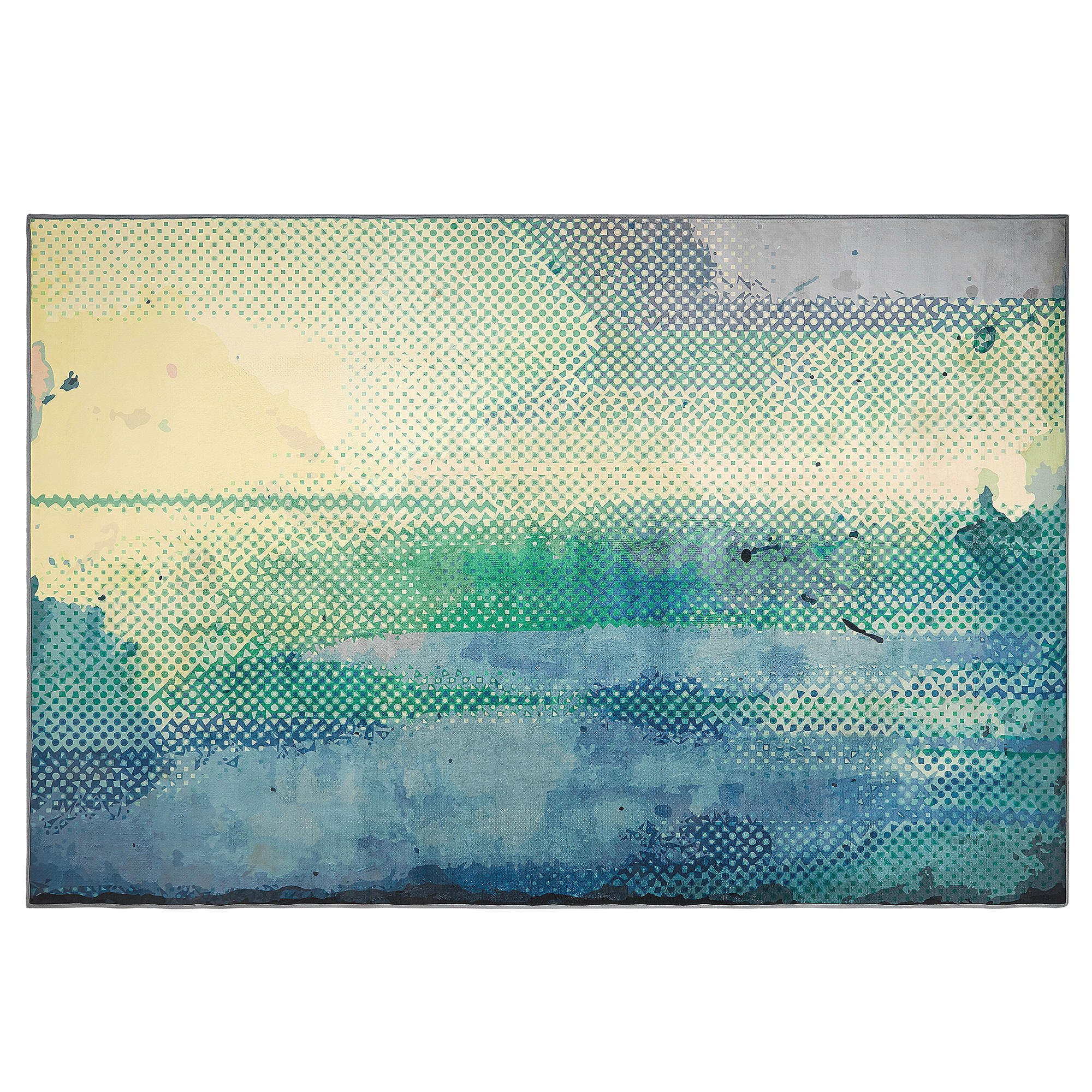 KURZFLOR-TEPPICH Susuz 200/140 cm - Multicolor, Kunststoff (140/200cm) - Beliani