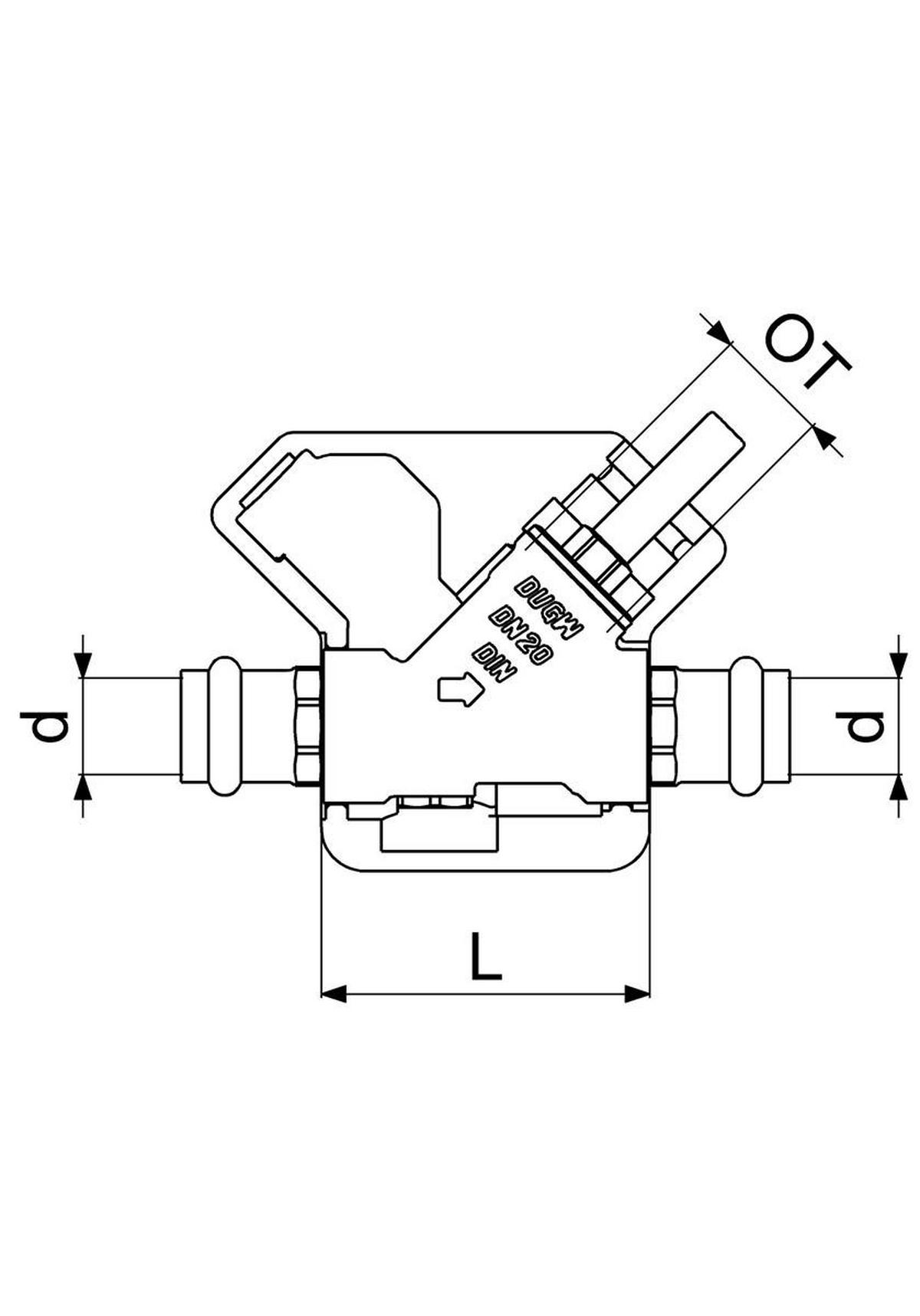 RUECKFLUSSVERHINDERER,O. ENTL. PRESSANSCH.IG,M.DS,DN20,PR22,DVGW - Schwarz, Metall (10/18/30cm) - Schlösser Armaturen