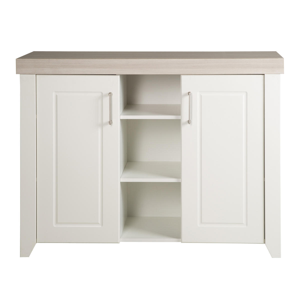WICKELKOMMODE Felicia - Weiß, Holzwerkstoff/Metall (120/98/75cm) - Roba