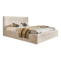 DOPPELBETT 180x200 cm mit Bettkasten Kyoto, Samtstoff, Beige - Beige, Holz/Textil (180/200cm) - Emporius