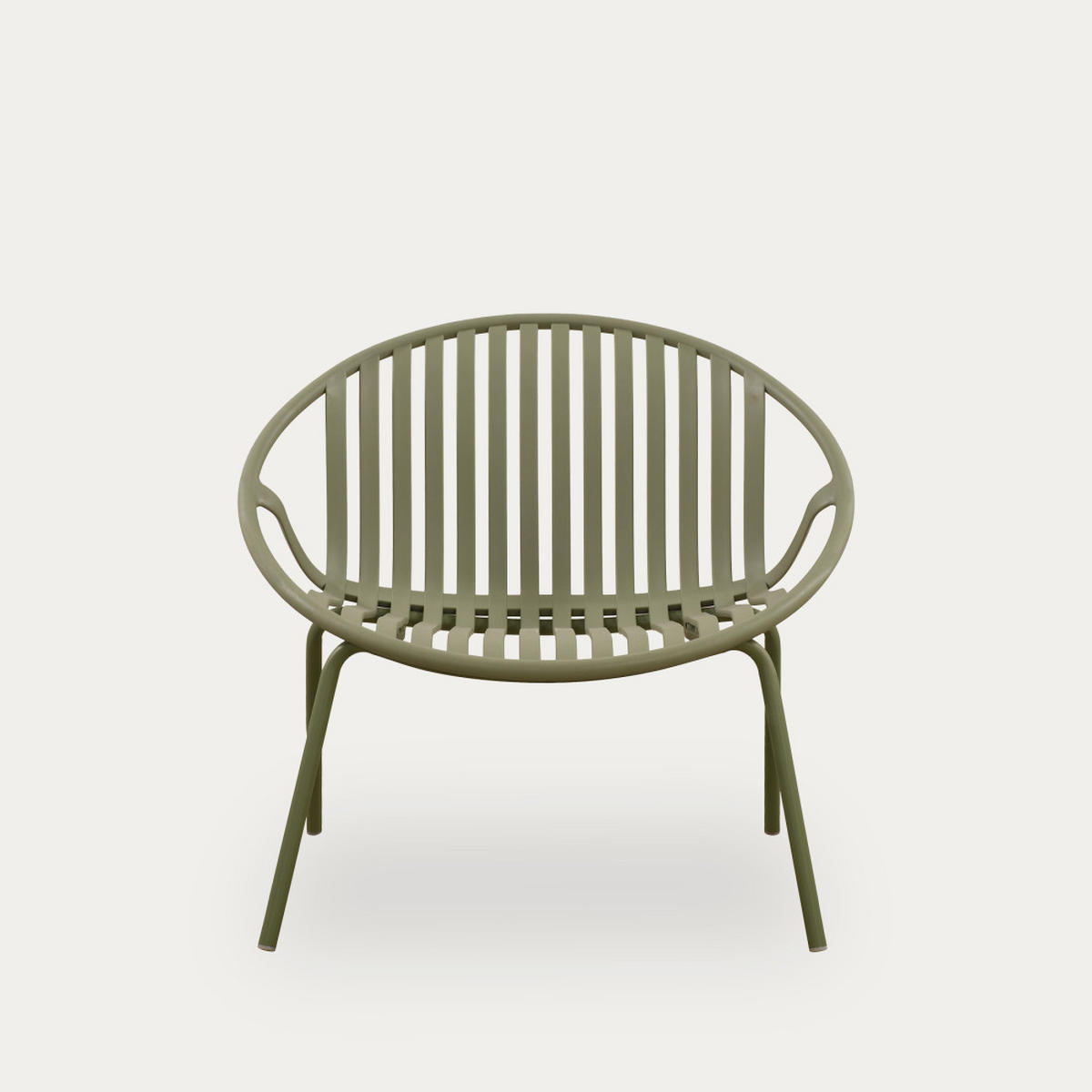 LOUNGESESSEL Barow Grün 79.5 cm x 72.5 cm - Grün, Kunststoff (79/72/71cm) - Kenay Home