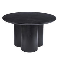ESSTISCH Enna in schwarzer Holz Optik MDF Ø130 cm - Schwarz, Holz (130/130/75cm) - alesvelt