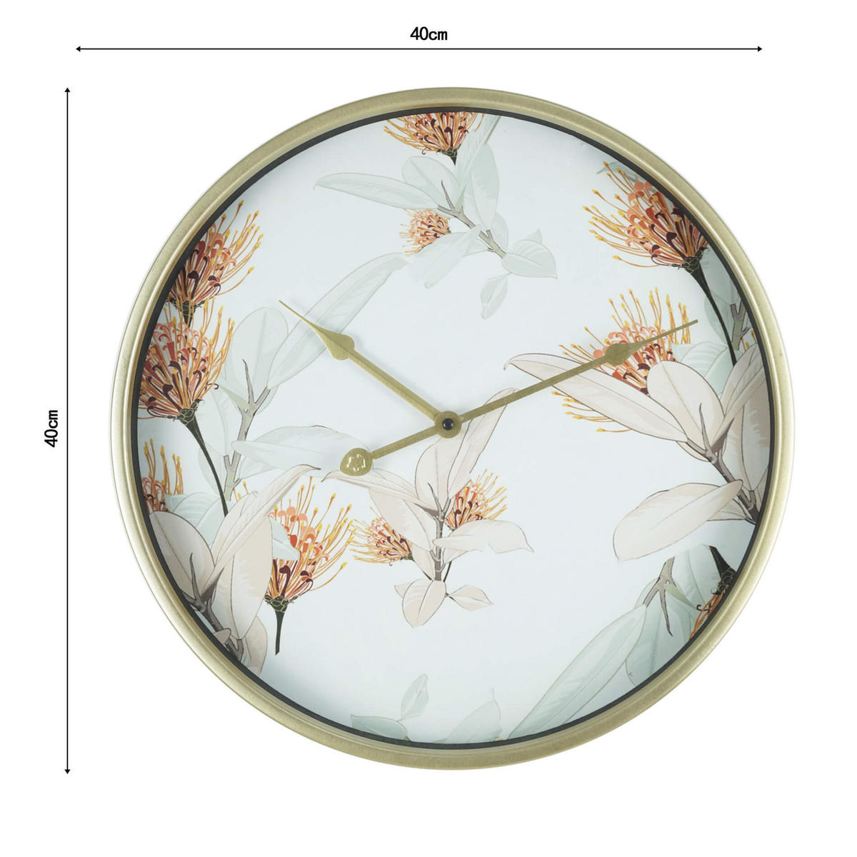 WANDUHR Weiß 40/40/40 cm - Weiß, Holzwerkstoff (40/40/40cm) - Mobili Rebecca