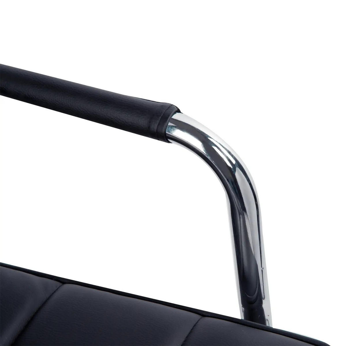 DREHSTUHL 52.5/54/84-99 cm ,Sitzhöhe 46-61 cm, gepolstert mit PVC-Bezug, schwarz - Schwarz, Kunststoff (54/99/52.5cm) - Redom