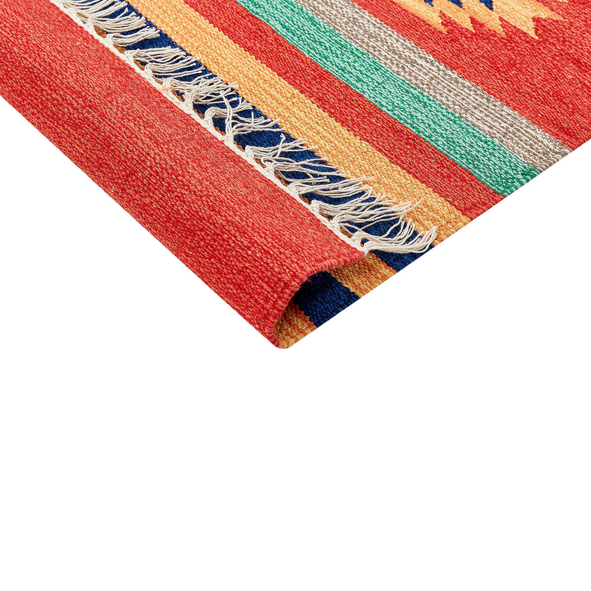 KELIM-TEPPICH Hatis 200/140 cm - Multicolor, Textil (140/200cm) - Beliani