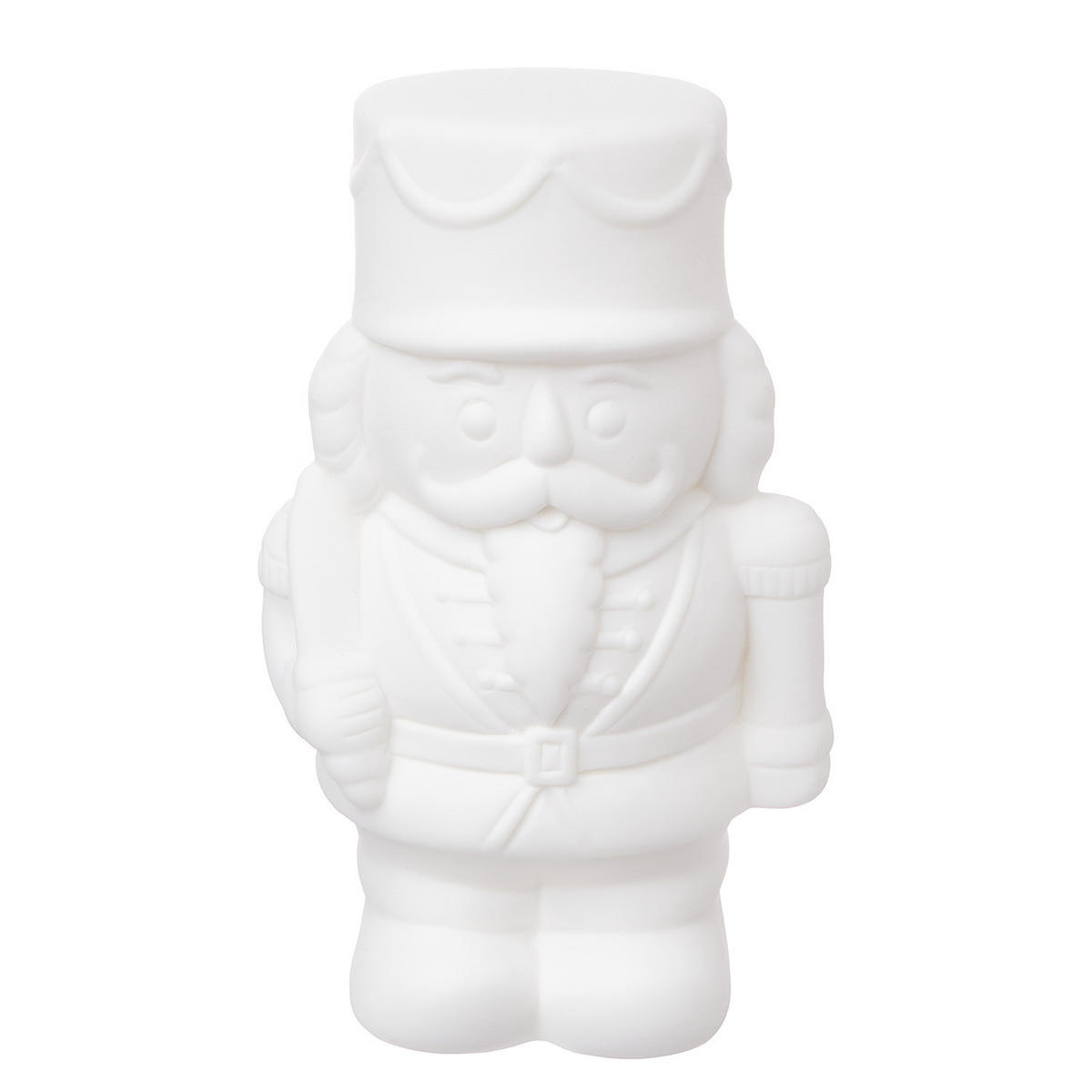 LED-NUSSKNACKER White Christmas - Weiß, Keramik (6/13/8cm) - Butlers