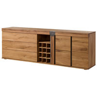 SIDEBOARD Wild-/Zerreiche 220x45x75 natur geölt NEW AMSTERDAM #17 - Braun, Holz (220/75/45cm) - Massivmoebel24