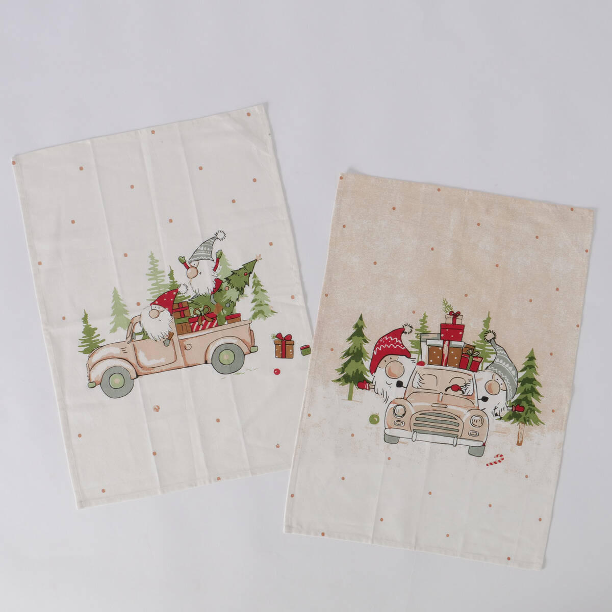 KÜCHENTÜCHER Carrie 50/70 cm, 2er-Set - Multicolor, Naturmaterialien (50/70cm) - Boltze Home