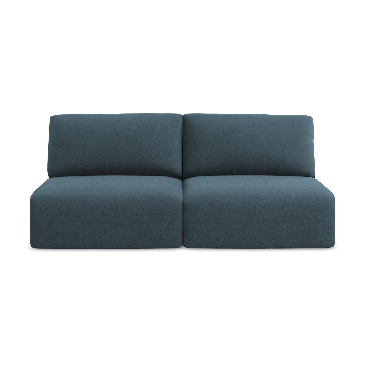 3-SITZER SOFA mit Schlaffunktion Strukturstoff Stoff Blau - Blau/Pink, Kunststoff/Textil (216/79/102cm) - LaMiaSofa
