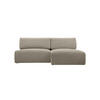ECKSOFA Ripley mit Schlaffunktion, Hellgrau - Hellgrau, Textil (223/150cm) - Fedve
