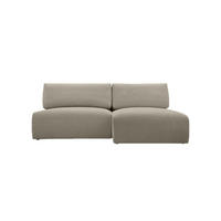 ECKSOFA Ripley mit Schlaffunktion, Hellgrau - Hellgrau, Textil (223/150cm) - Fedve