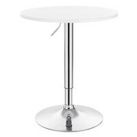 BARTISCH DE-37252 rund höhenverstellbar mit Chromgestell Weiß - Weiß, Holzwerkstoff (60/60/88cm) - ComfortXL