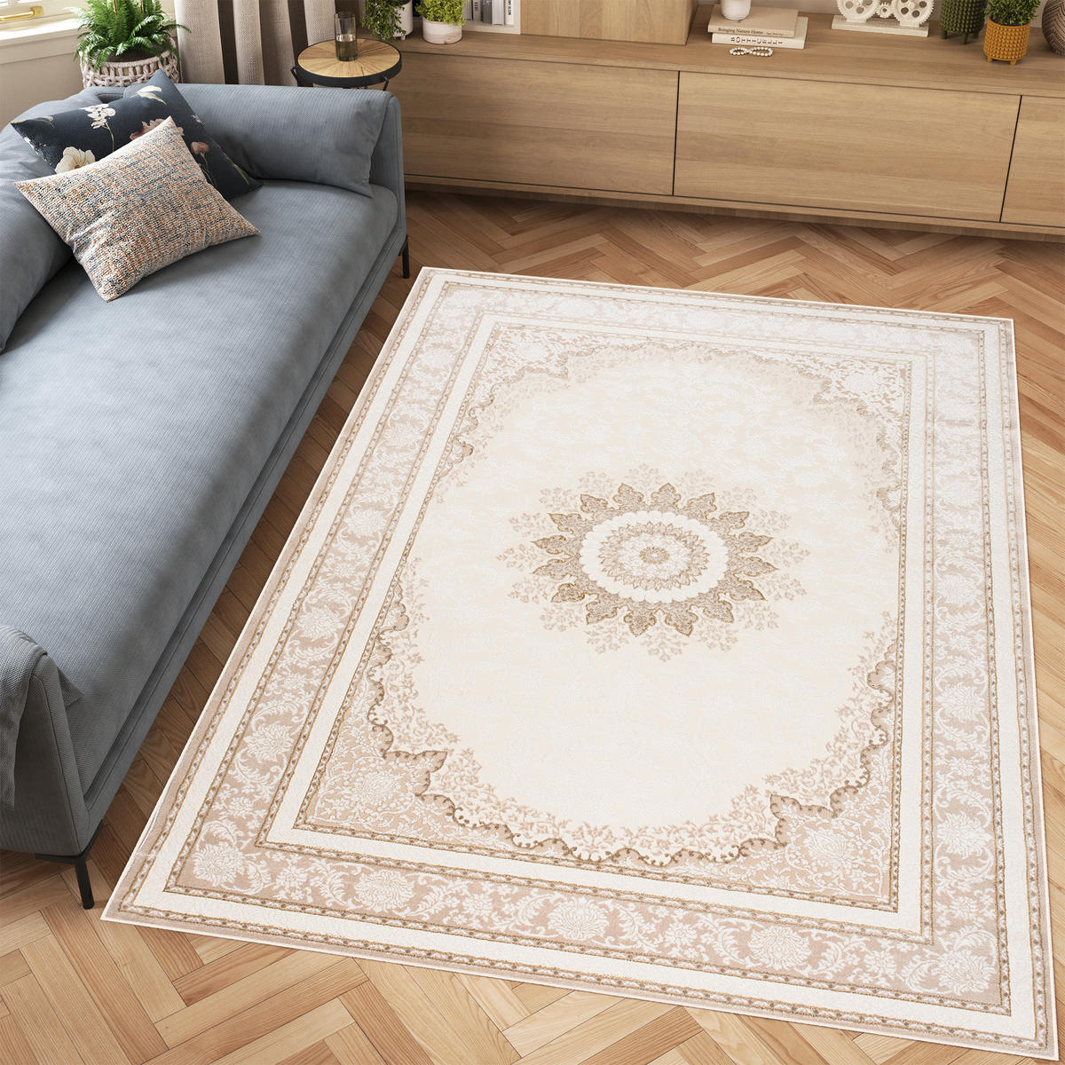 TEPPICH HERA Creme 120/170 cm - Creme, Textil (120/170cm) - Tapiso