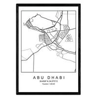 POSTER Adelaide Stadtkarte – Nordisch A3 Rahmenlos - Klar, Papier (29.7/5/42cm) - Nacnic