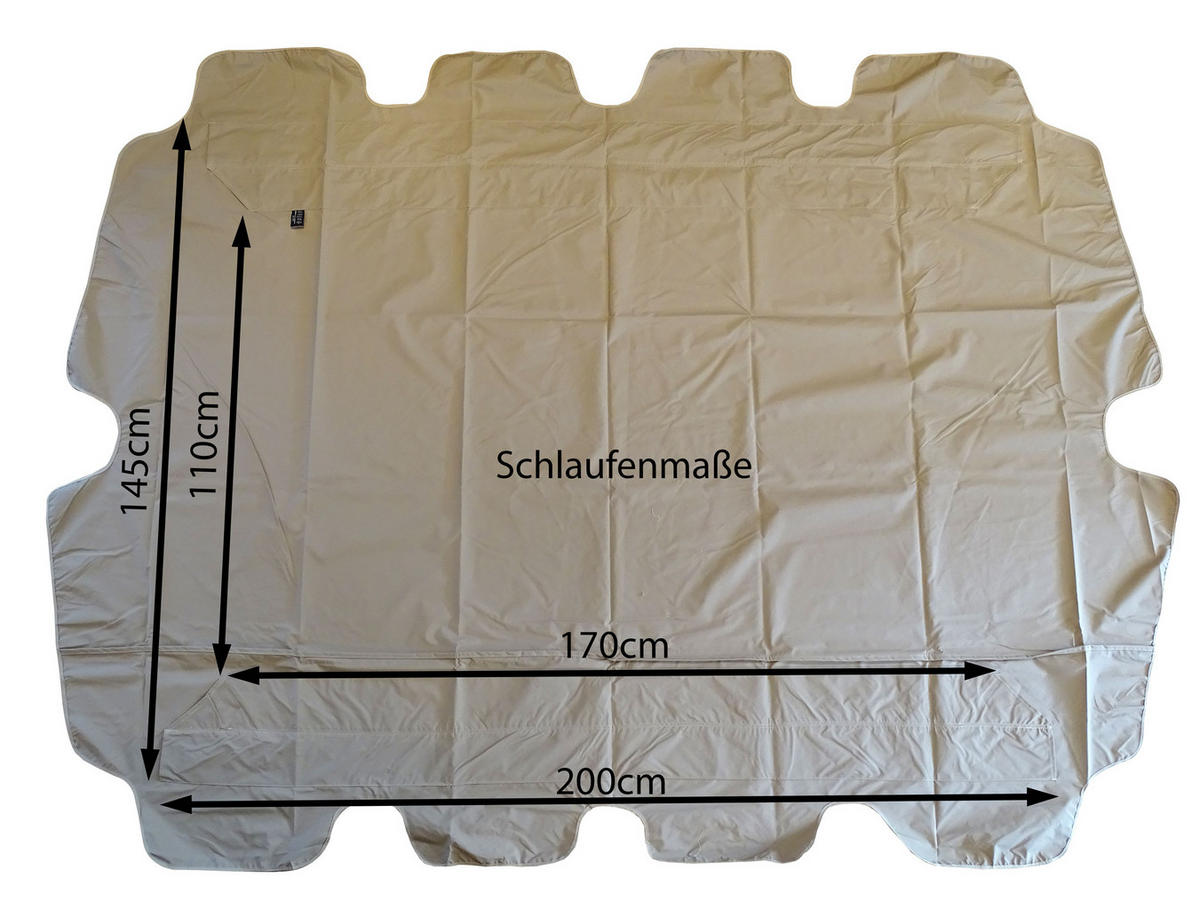 ERSATZDACH Hollywoodschaukel 145x200 cm Beige - Beige, Textil (145/18/200cm) - QUICK STAR