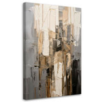 LEINWANDBILD Abstraktion 60x90cm - Grau, Textil (60/90cm) - Feeby