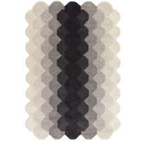 TEPPICH modern handgetuftet KERNEL Schwarz 66 x 200 cm - Schwarz, Naturmaterialien (66/200cm) - Novatrend