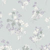 VLIESTAPETE Igerna Pale Duck Egg Blue | Blau Grau | Blumen | 10mx52cm - Blau, Papier/Kunststoff (52/1000cm) - LAURA ASHLEY