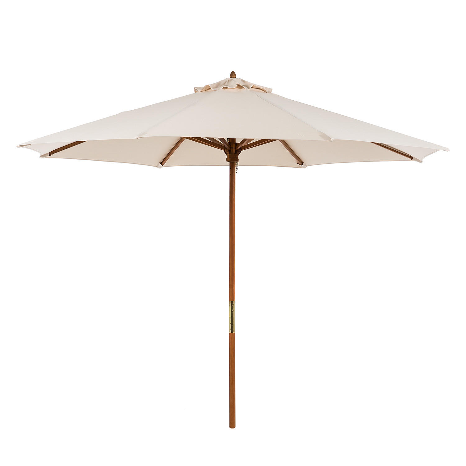 SONNENSCHIRM - Beige - Beige, Holz/Textil (270/270cm) - home24