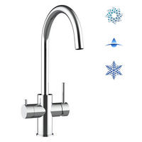 5-WEGE-KÜCHENARMATUR, Edelstahl Massiv aus Chirurgenstahl, Hochglanz, 560° schwenkbar - Edelstahlfarben, Metall (21.4/38.6/21.4cm) - VIZIO