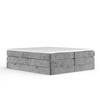 BOXSPRINGBETT Juniper Grau 200/200 cm - Schwarz/Grau, Holz/Holzwerkstoff (200/200cm) - Maison de Reve