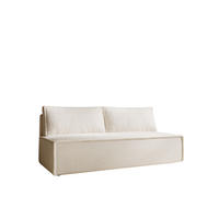 SCHLAFSOFA Amanda In Zoom - Creme, Holzwerkstoff/Textil (200/89/100cm) - Fun Möbel