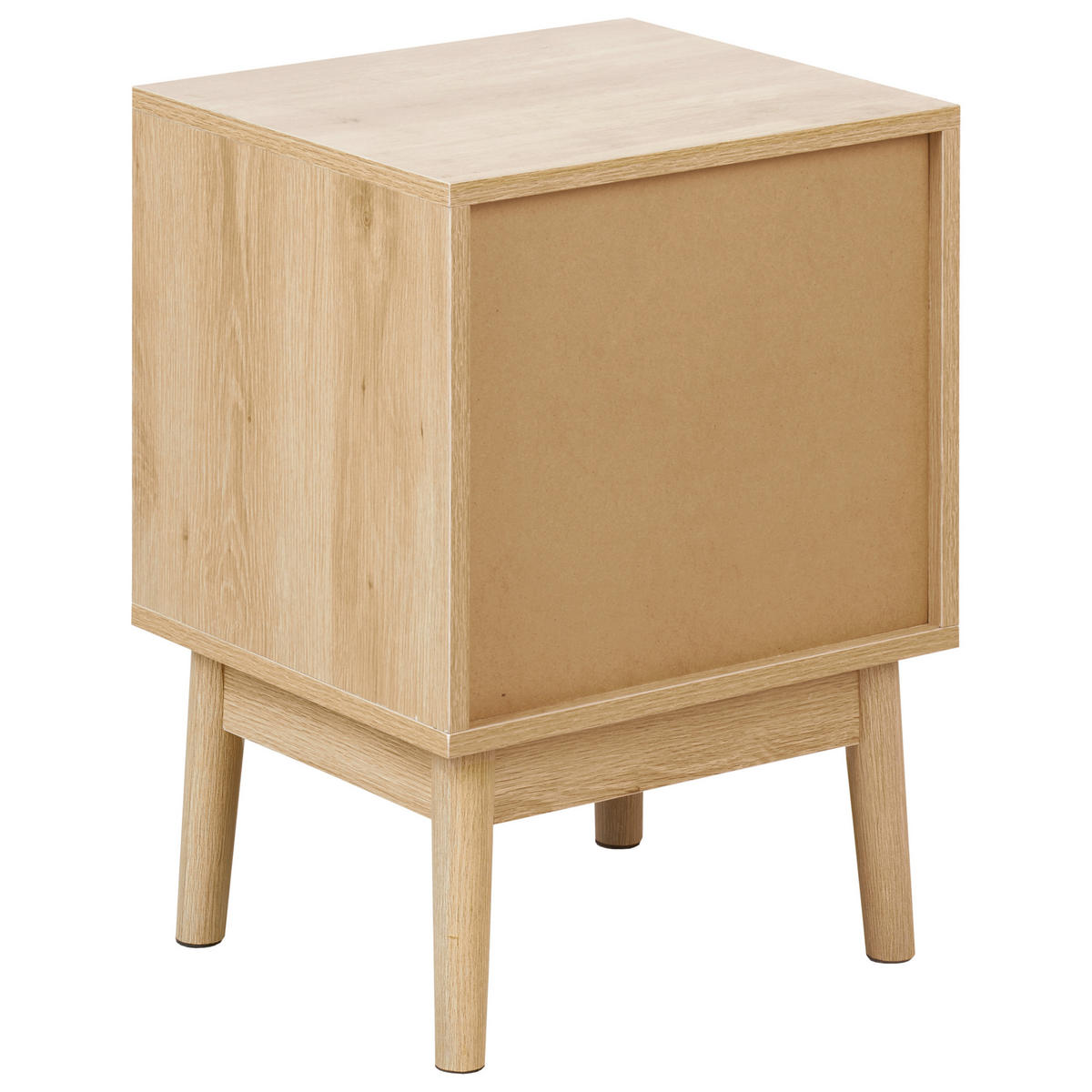 NACHTTISCH mit 1 Schublade Hellbraun Lynwood - Braun, Holzwerkstoff (35/40/55cm) - Beliani
