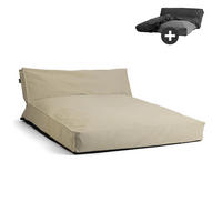 OOUTDOOR LOUNGE Das Daybed - Beige, Textil (130/55/150cm) - Mokebo