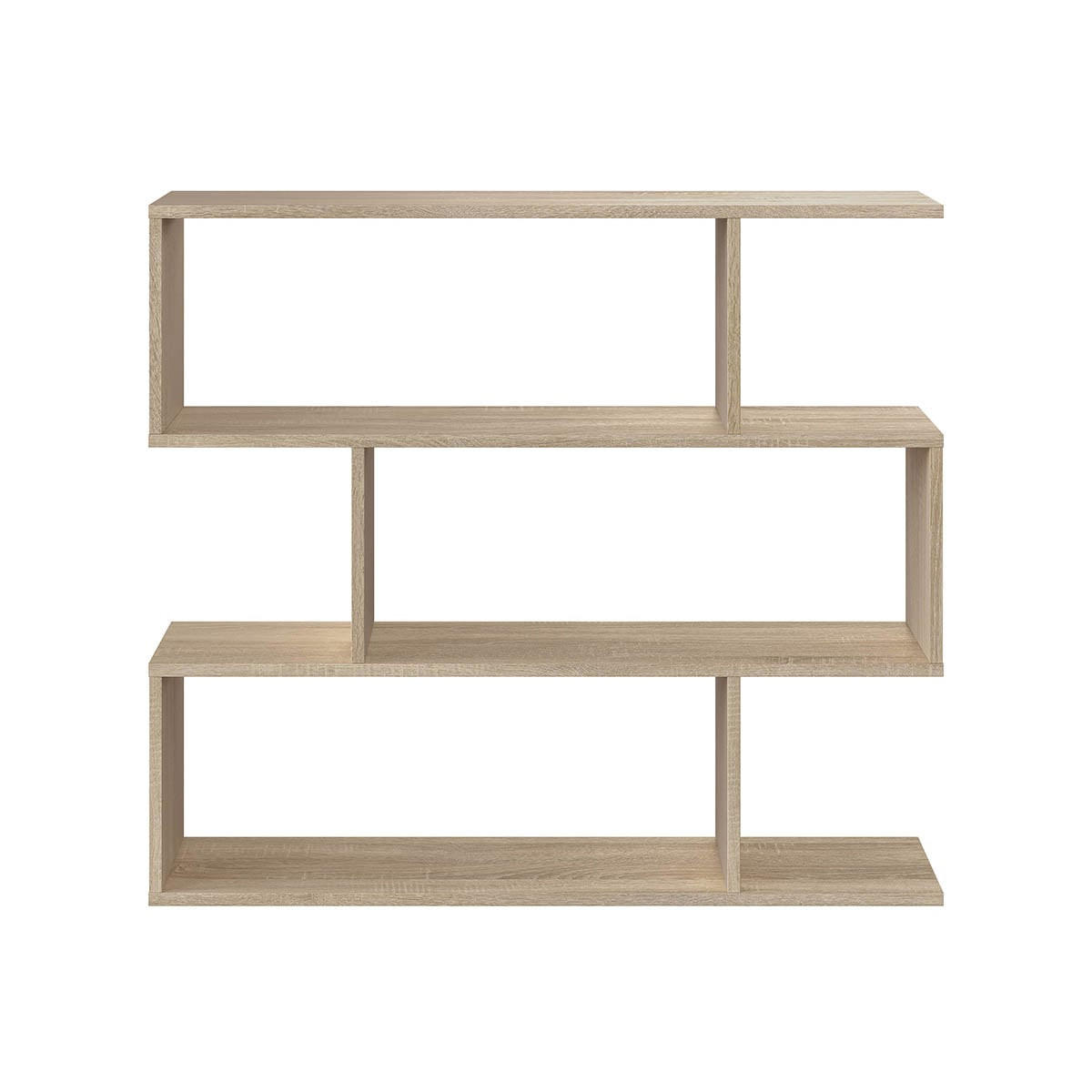 REGAL mit 3 Ebenen L110 cm - Athena - Eiche Artisan, Holzwerkstoff (24/97/110cm) - Calicosy