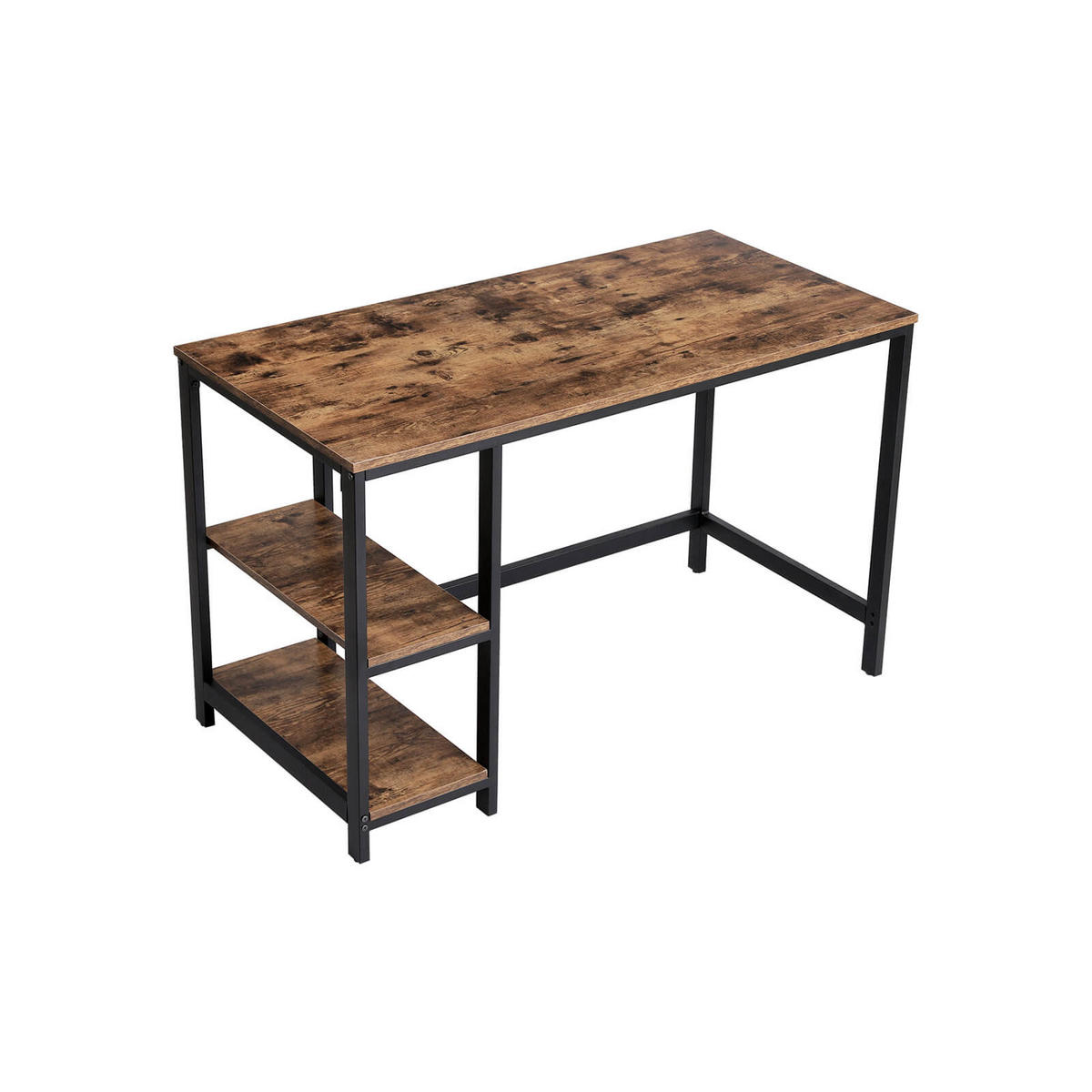 SCHREIBTISCH INDUSTRIESTIL - Braun, Holzwerkstoff (120/60/120cm) - Hansiro