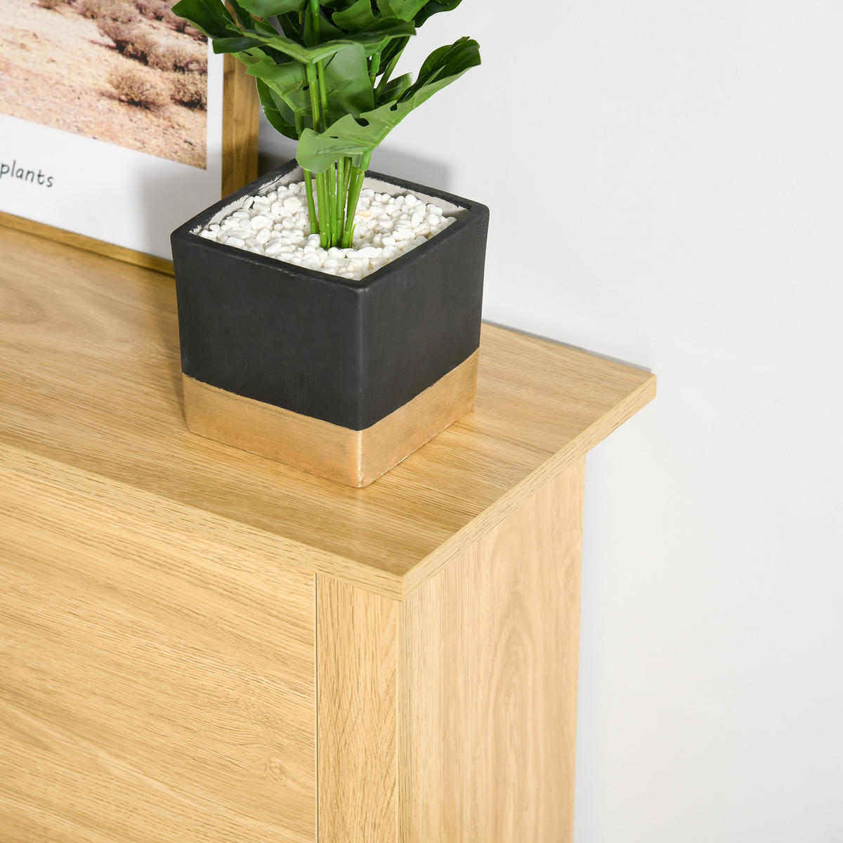 SCHUHSCHRANK DE-15013 2 Klapptüren mit Doppelfächern Natur - Naturfarben, Holzwerkstoff (72/80/26cm) - ComfortXL