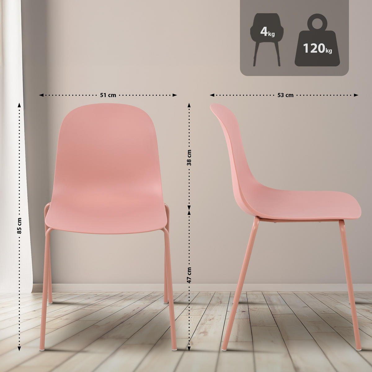 GARTENSITZGRUPPE Kunststoff Pink - Pink, Kunststoff - CLP