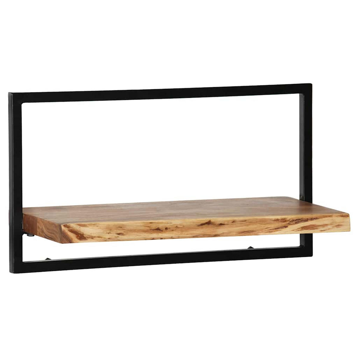 WANDREGAL-SET 5-Tlg. Akazienholz Massiv Und Stahl - Braun, Holz (35/75/65cm) - vidaXL