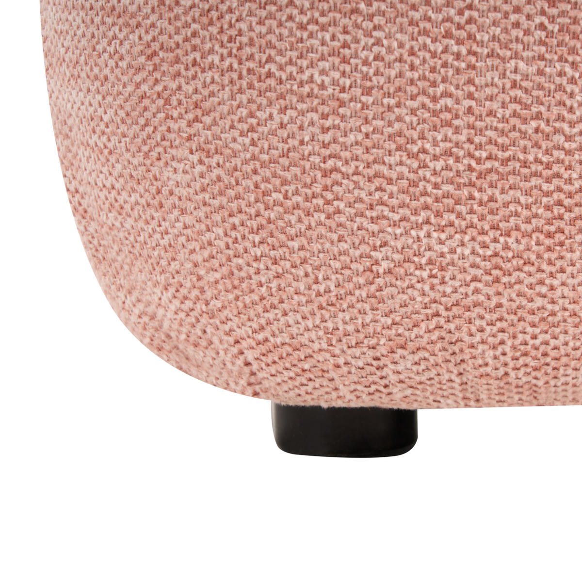 ČALOUNĚNÁ LAVICE Látka Růžová Juno - béžová, textil (69/38/38cm) - Beliani